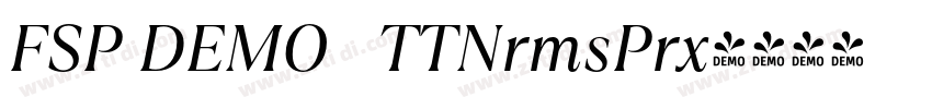 FSP DEMO   TTNrmsPrx字体转换